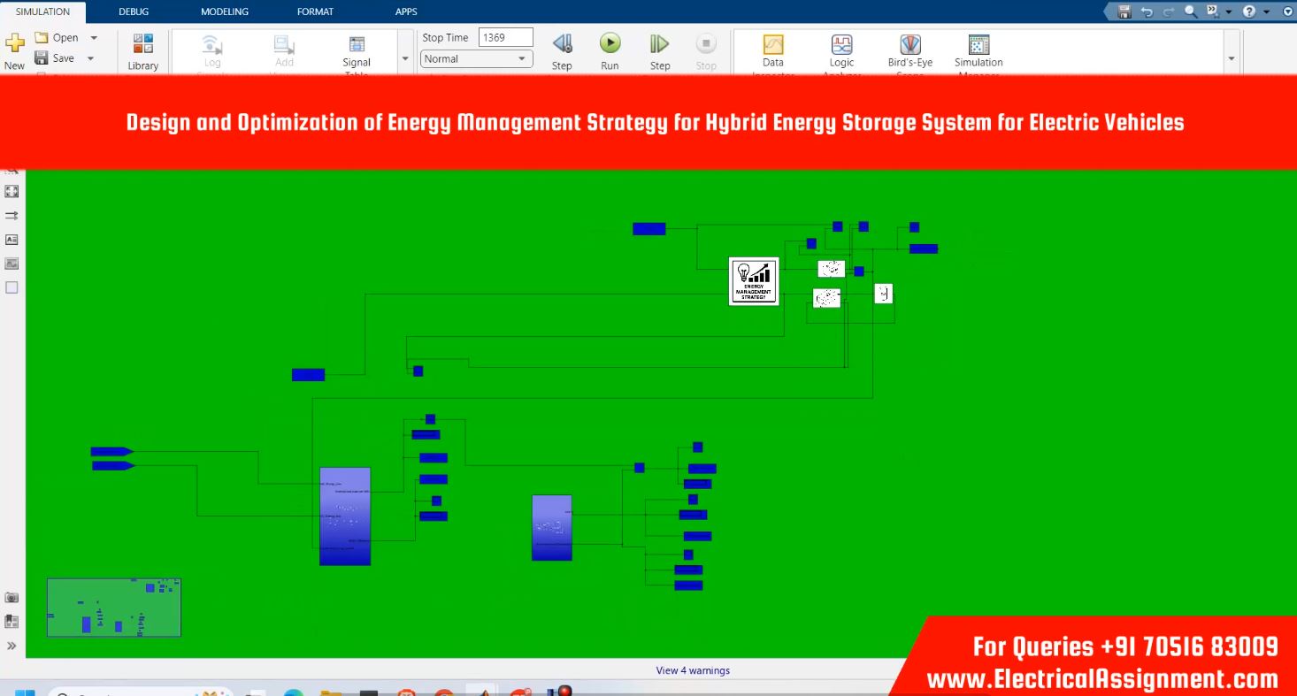 Rule-Based Energy Management for Parallel Hybrid Electric Vehicle - MATLAB Simulink screenshot 6